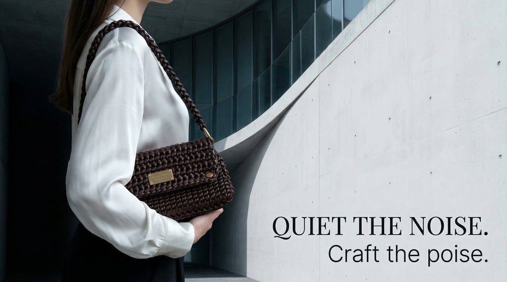 楓橋 · 一個週末的歸位 · 沉木褐腋下三角法棍包｜Sunken Wood Underarm Baguette Bag