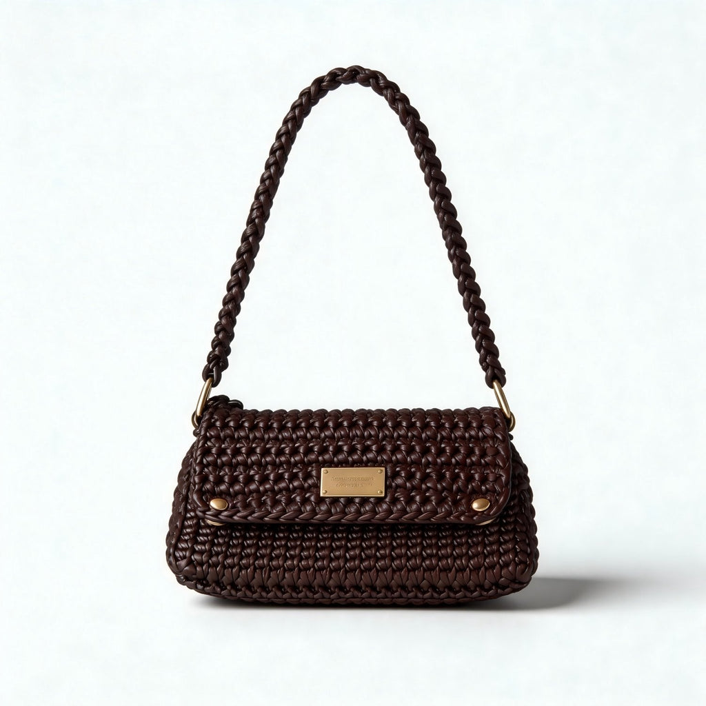 楓橋 · 一個週末的歸位 · 沉木褐腋下三角法棍包｜Sunken Wood Underarm Baguette Bag