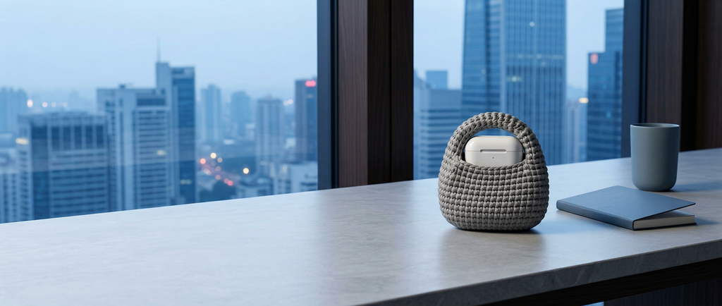 Round Earphone Pouch Scene - D1