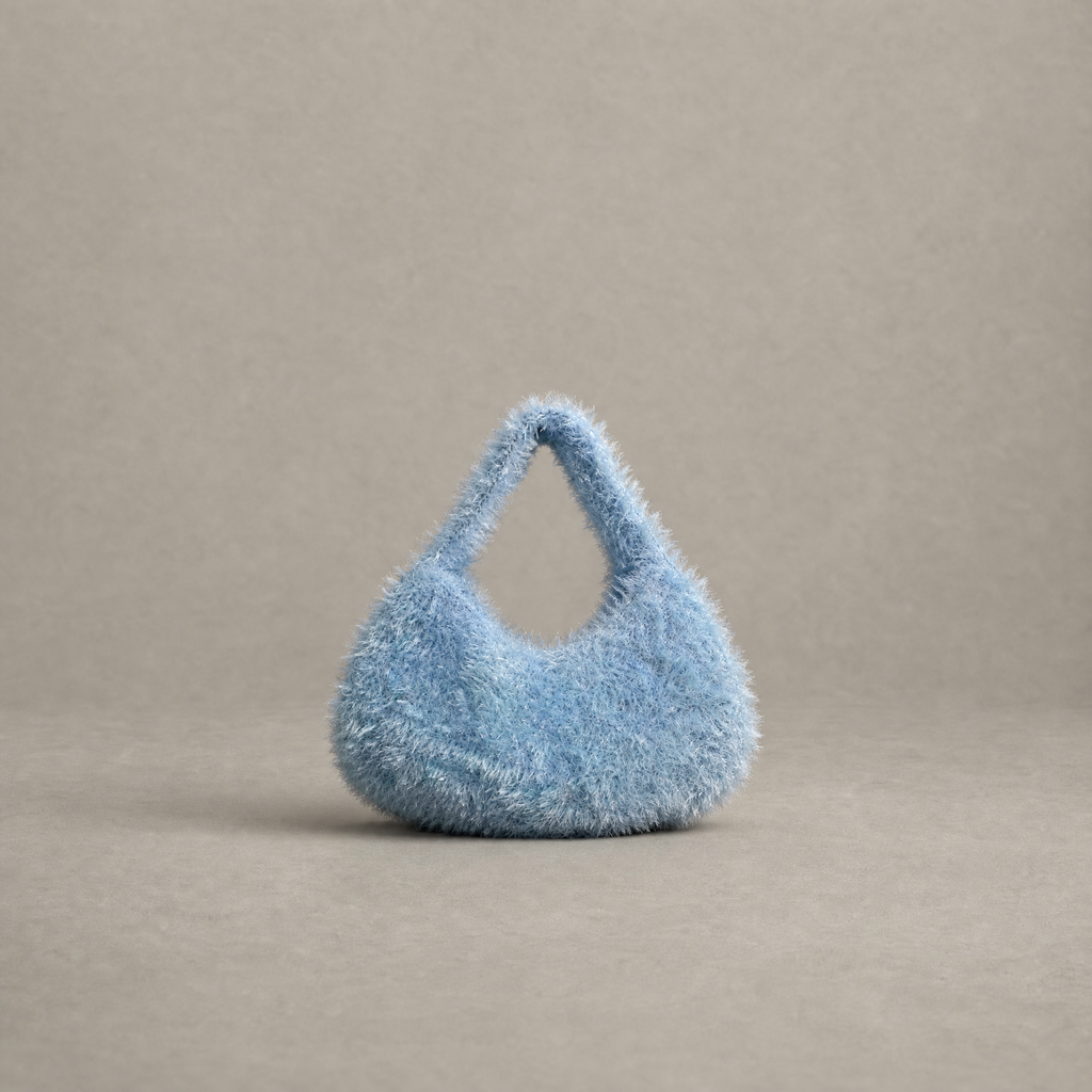 楓橋 · 兩片平織 · 絨絨腋下包圖解｜Plush Underarm Bag Pattern