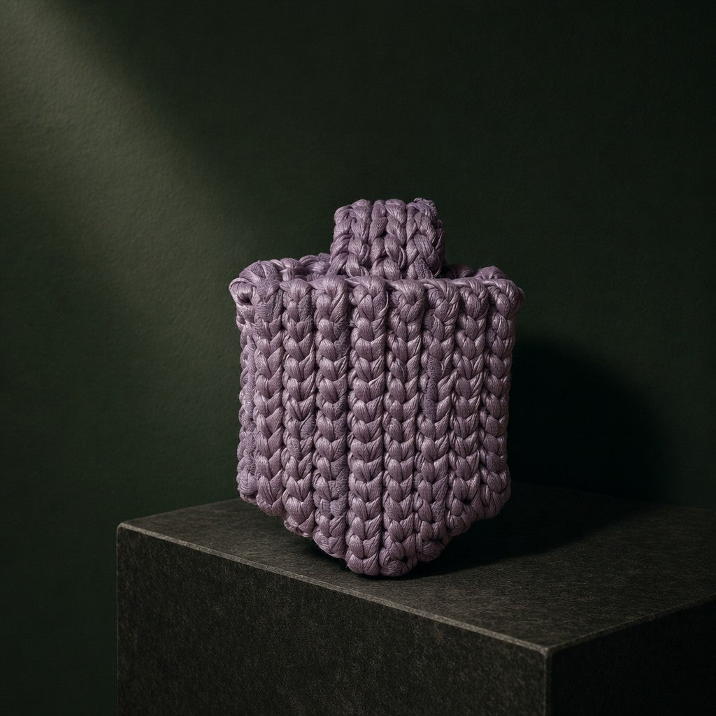 兩小時的心流 · 席紋盾形耳機包圖解 | The Flow State · Woven Shield Earphone Pouch Pattern